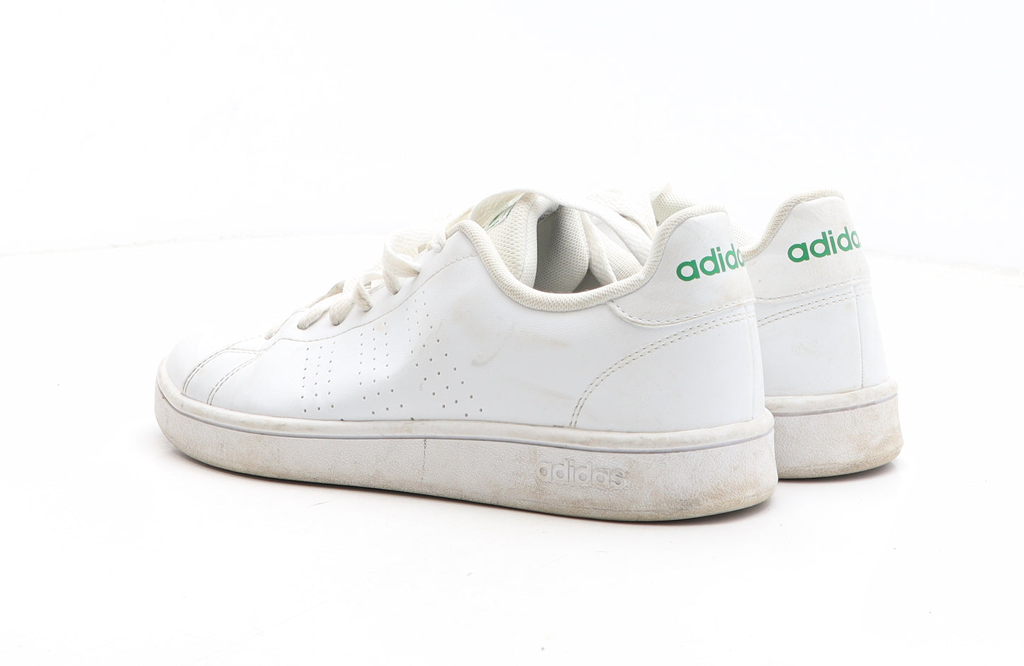 adidas Mens White Synthetic Trainer UK 8