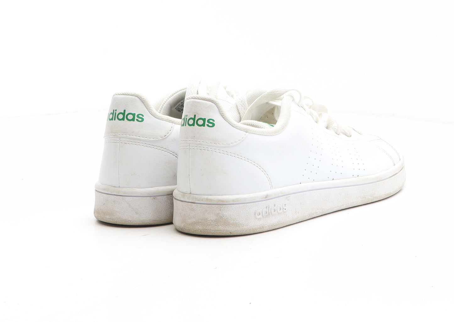 adidas Mens White Synthetic Trainer UK 8