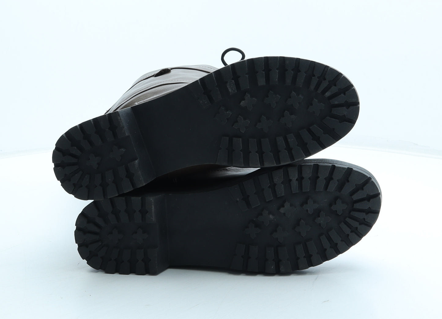 Preworn Womens Brown Polyurethane Bootie Boot UK