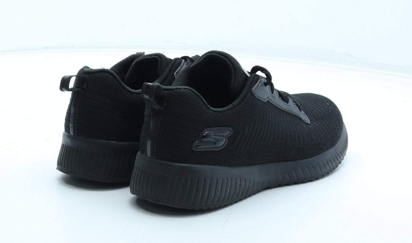 Skechers Boys Black Polyester Trainer UK 1.5