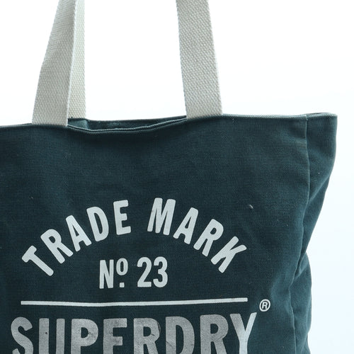Superdry Womens Green Logo Polyester Tote Size Large