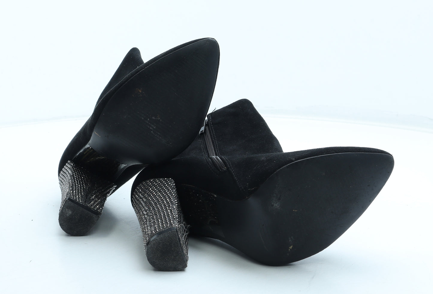 Atmosphere Womens Black Polyurethane Bootie Boot UK