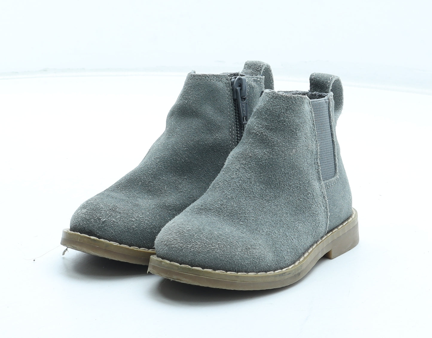 River Island Girls Grey Polyurethane Chelsea Boot UK 5 22