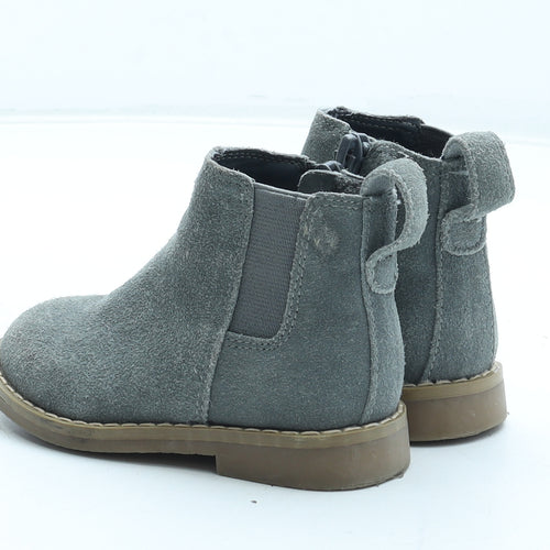 River Island Girls Grey Polyurethane Chelsea Boot UK 5 22