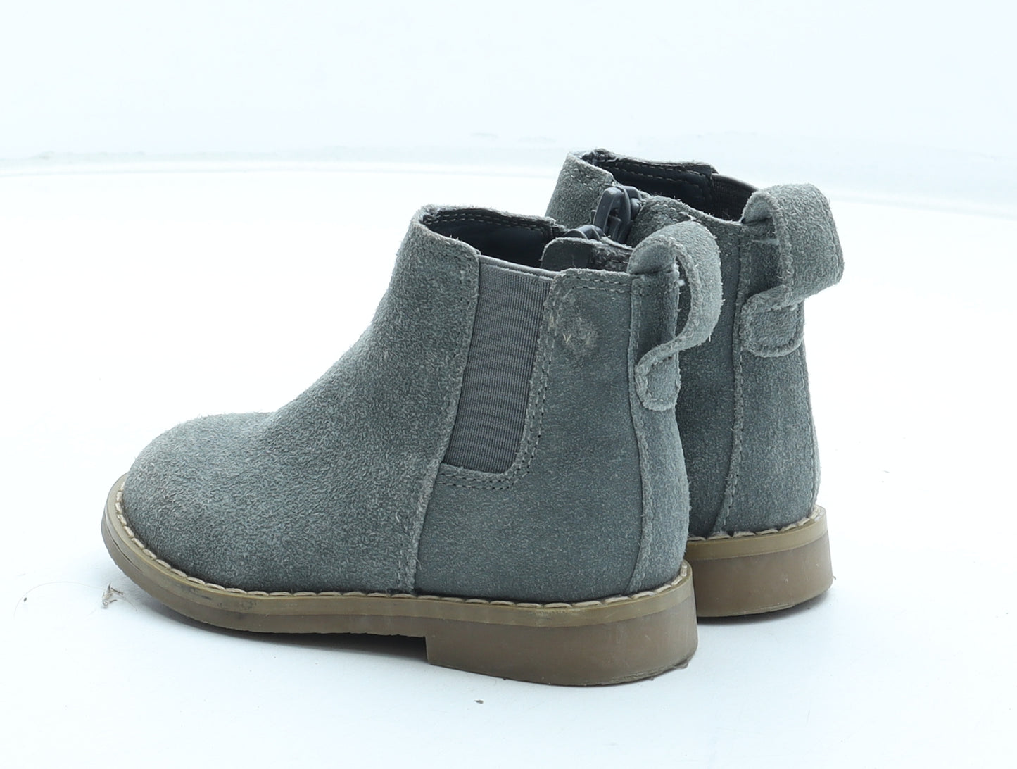 River Island Girls Grey Polyurethane Chelsea Boot UK 5 22