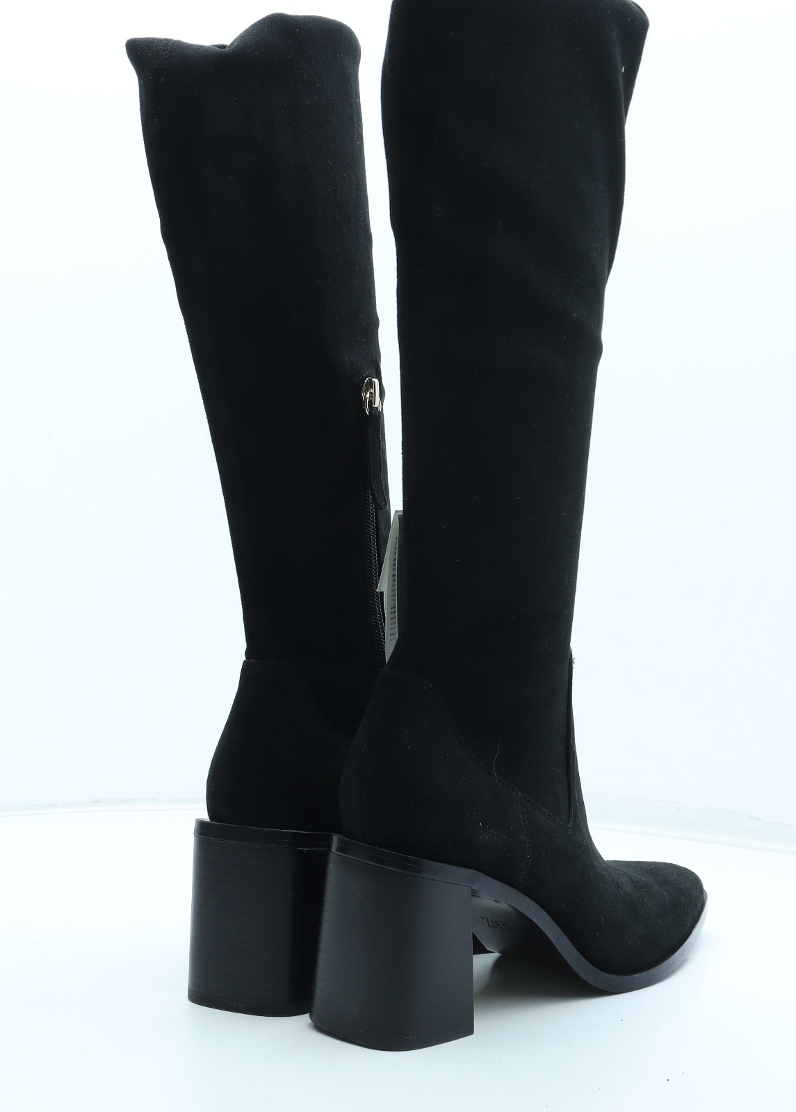 Zara Womens Black Polyurethane Sock Boot UK