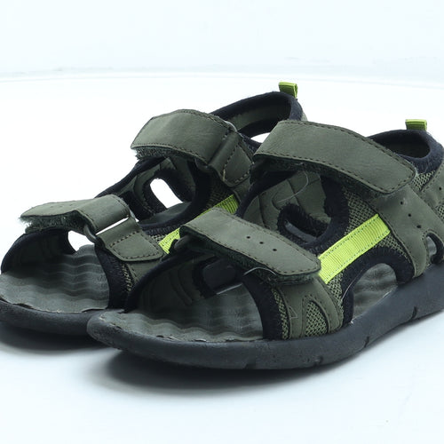 Preworn Boys Green Polyester Fisherman Sandal UK 13 32