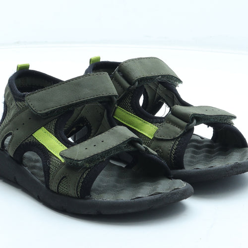 Preworn Boys Green Polyester Fisherman Sandal UK 13 32