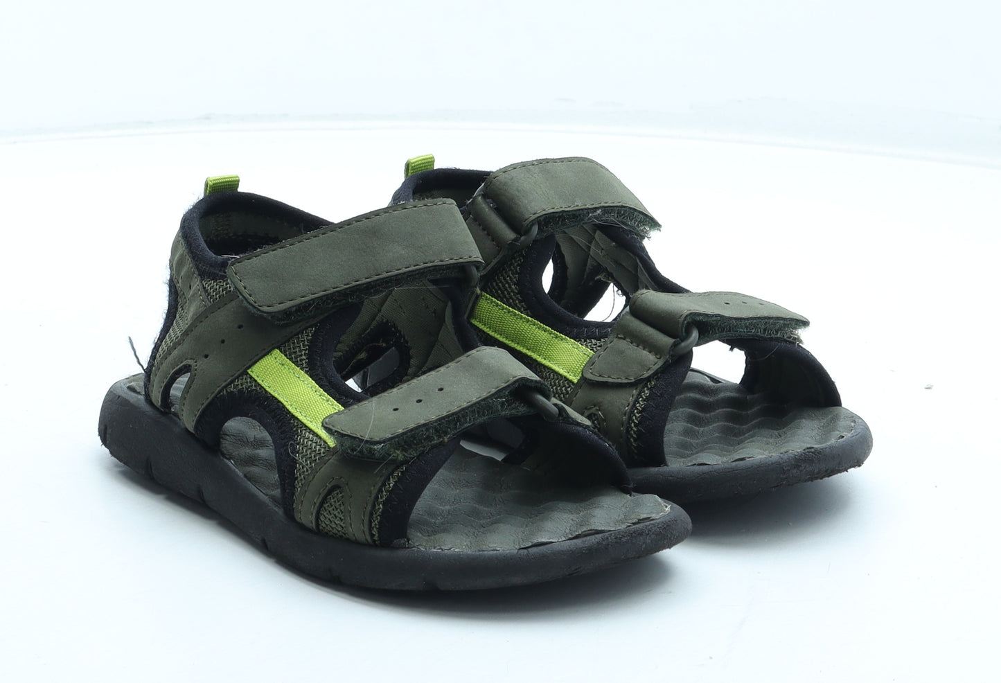 Preworn Boys Green Polyester Fisherman Sandal UK 13 32