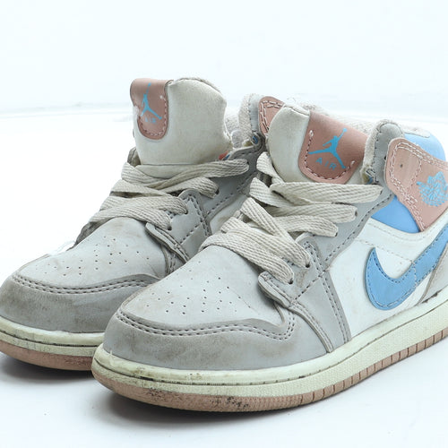 Nike Girls Multicoloured Polyurethane Trainer UK 11.5 29 - Nike Jordan