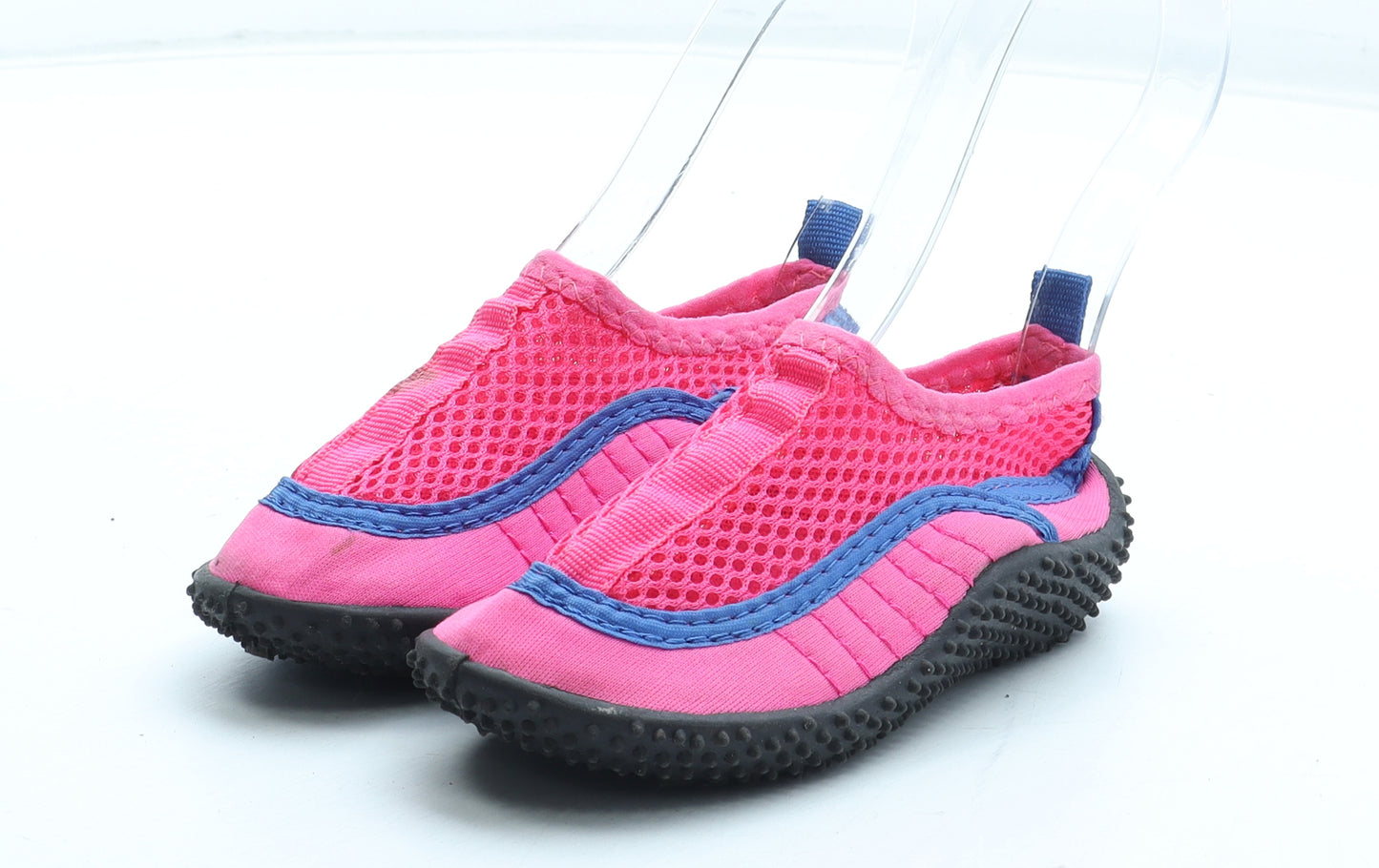 Mountain Warehouse Girls Pink Colourblock Polyester Slip On Casual UK 7 24 - Aqua Shoes