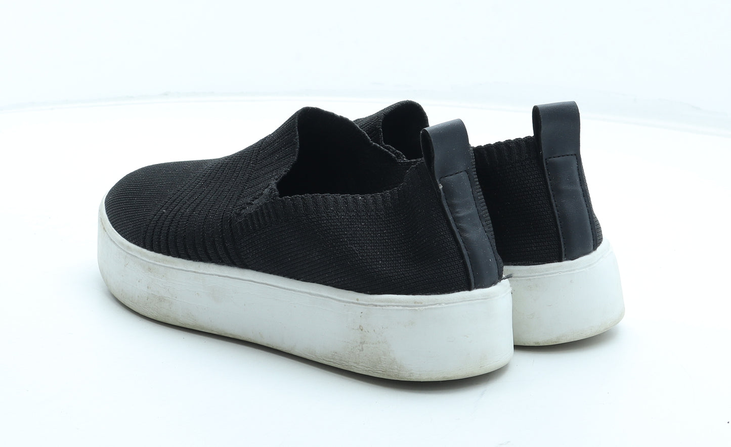 Preworn Womens Black Polyester Trainer UK - Estimated UK Size 5.5