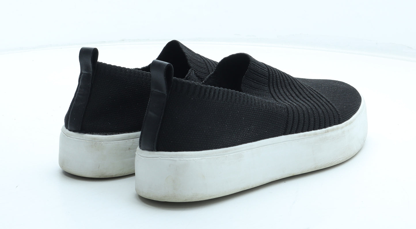 Preworn Womens Black Polyester Trainer UK - Estimated UK Size 5.5