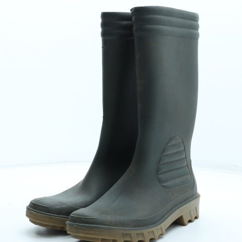 Preworn Mens Green Rubber Wellies Boot UK 6 39