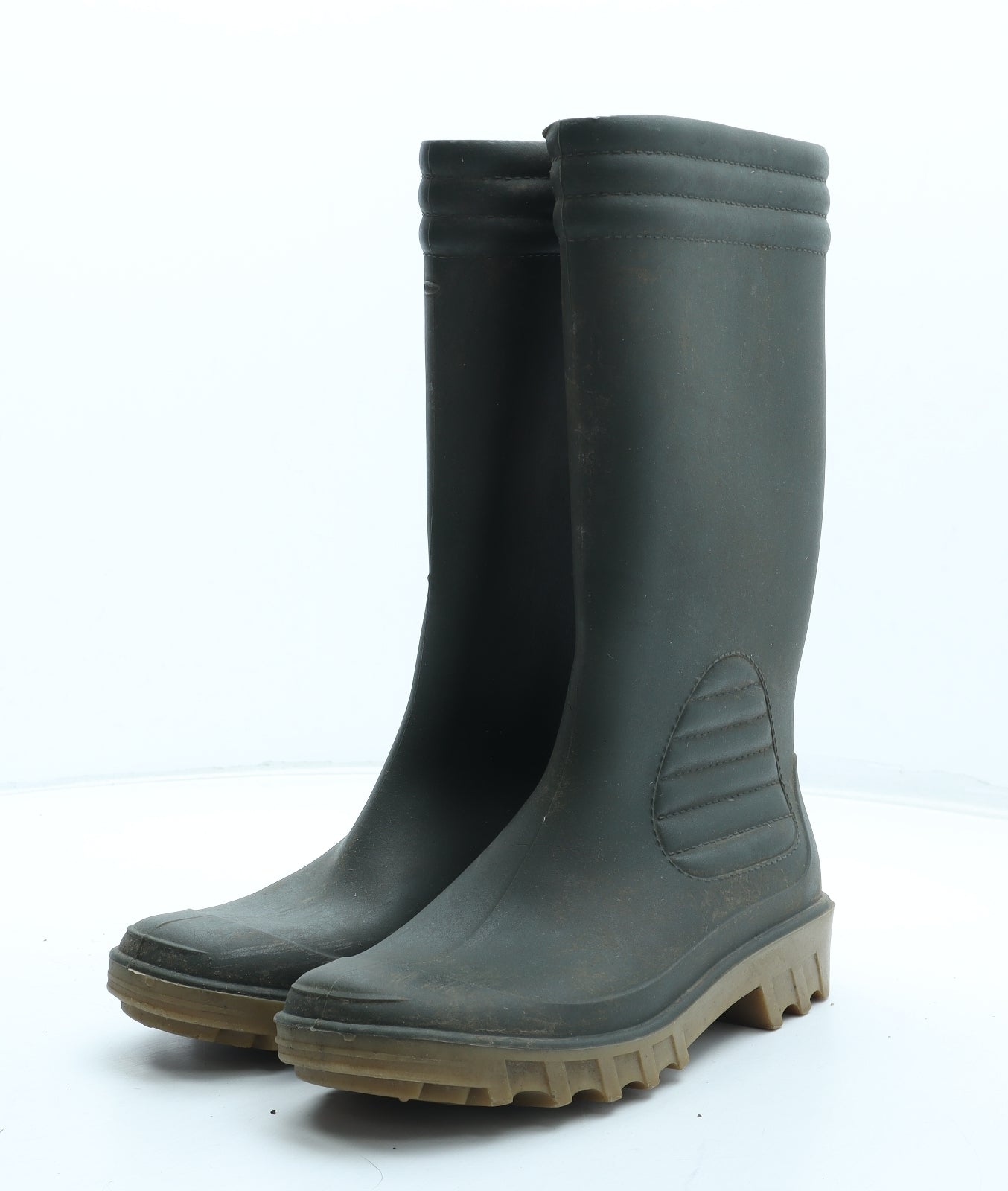 Preworn Mens Green Rubber Wellies Boot UK 6 39