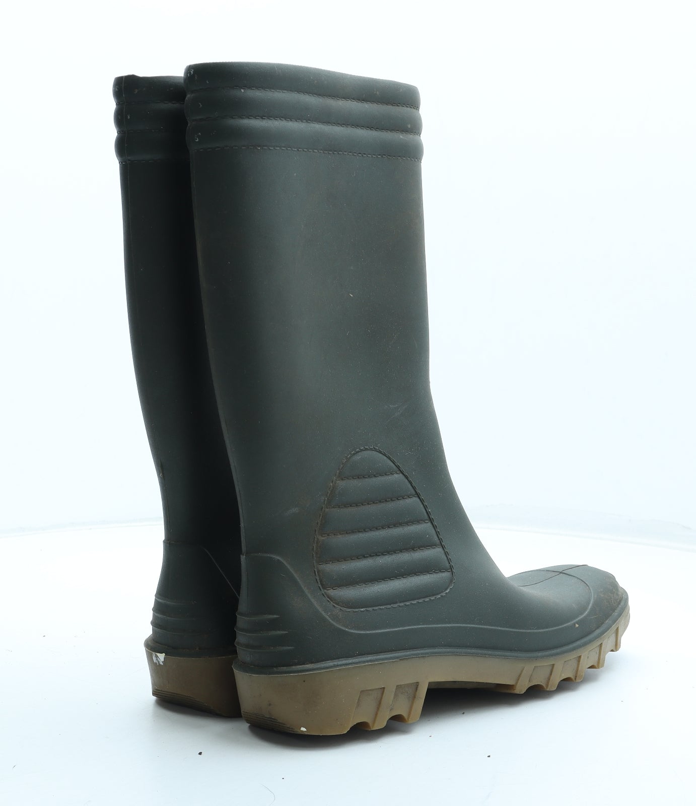 Preworn Mens Green Rubber Wellies Boot UK 6 39