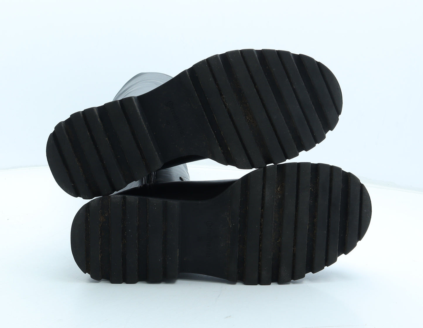 Stradivarius Womens Black Polyurethane Sock Boot UK