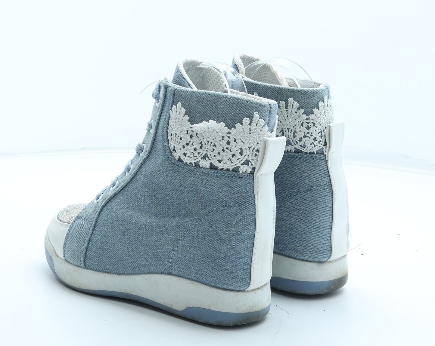 Kelsi Womens Blue Polyester Trainer UK