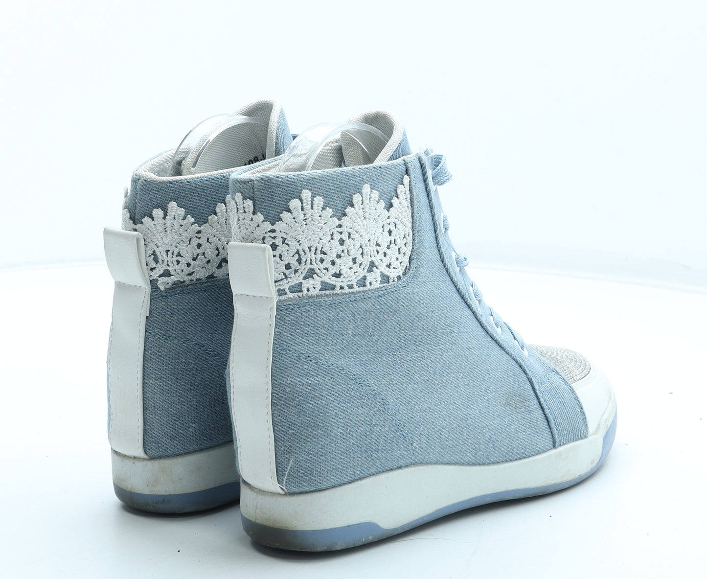 Kelsi Womens Blue Polyester Trainer UK
