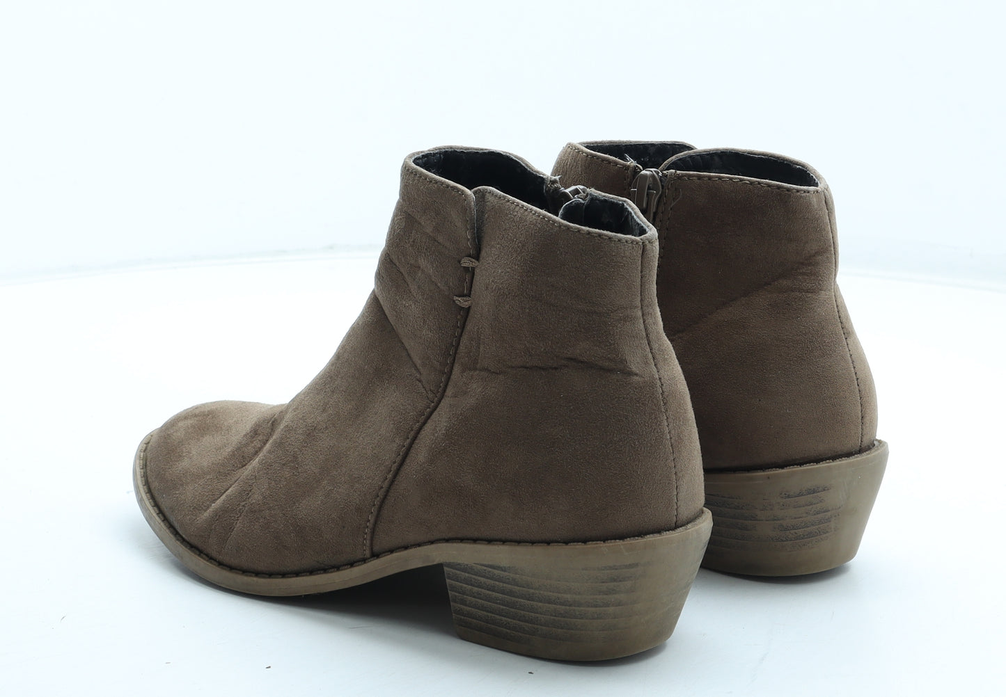 Dorothy Perkins Womens Brown Polyurethane Bootie Boot UK