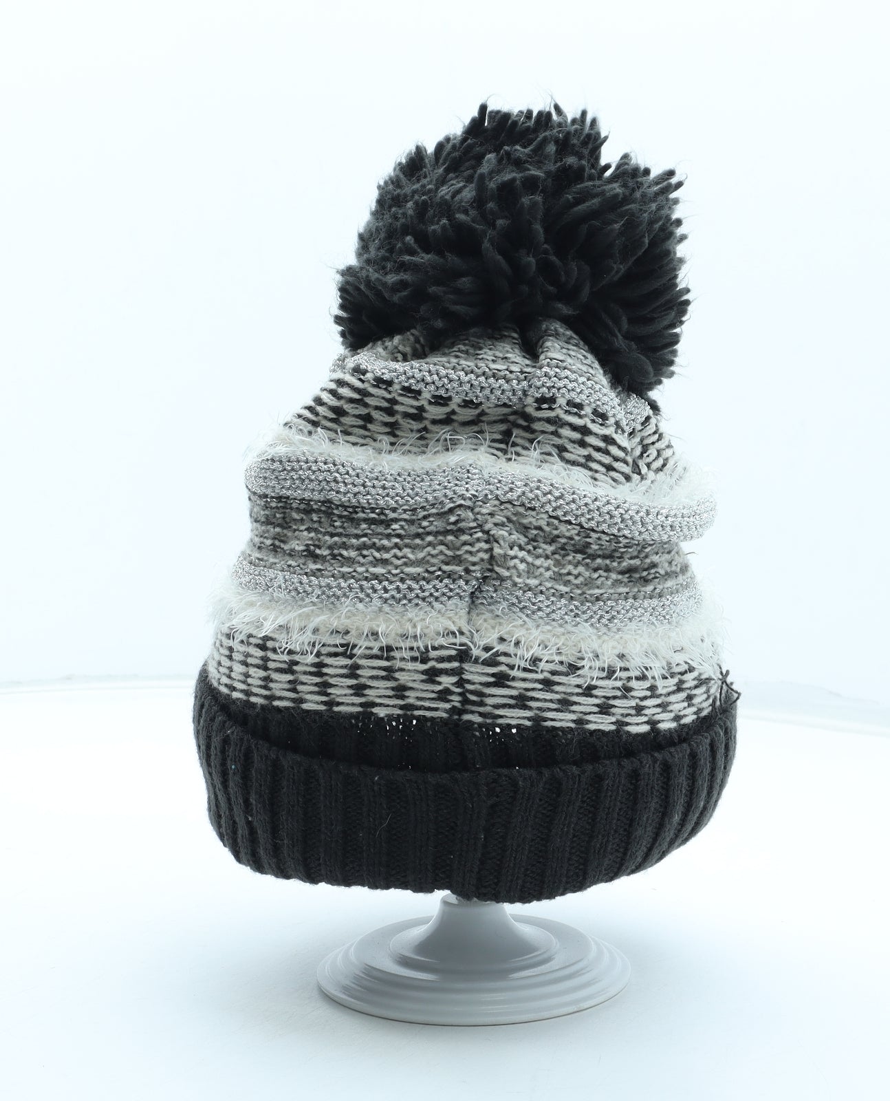 Atmosphere Mens Multicoloured Geometric Acrylic Winter Hat One Size