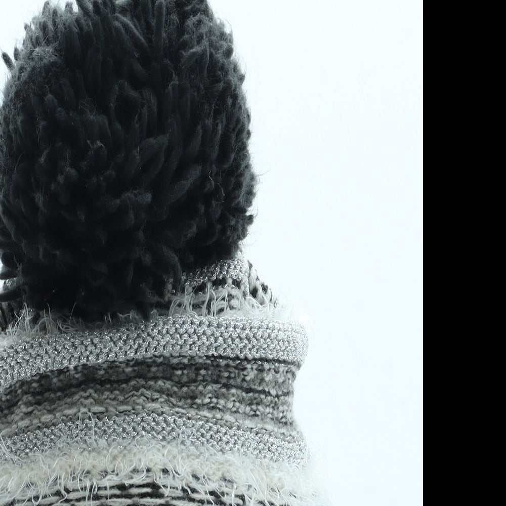 Atmosphere Mens Multicoloured Geometric Acrylic Winter Hat One Size