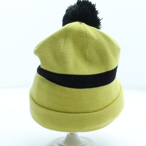 H&M Boys Yellow Acrylic Bobble Hat Size S - Minions Size 4-8 Years