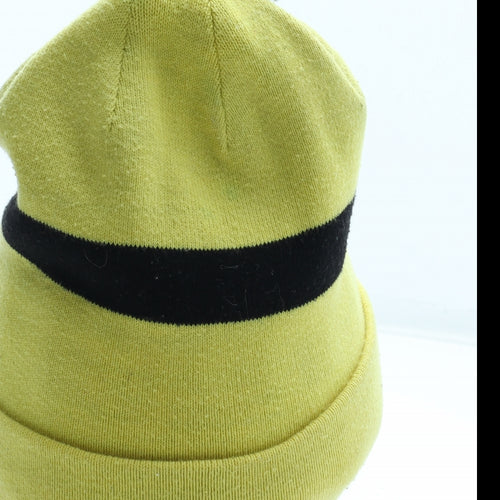 H&M Boys Yellow Acrylic Bobble Hat Size S - Minions Size 4-8 Years