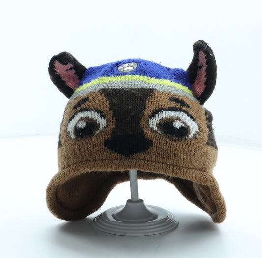 George Boys Multicoloured Geometric Acrylic Beanie Size S - Paw Patrol Size 1-3 years