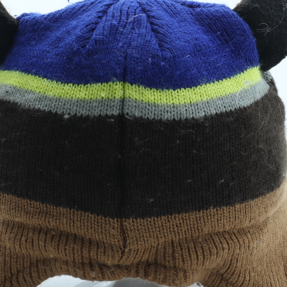 George Boys Multicoloured Geometric Acrylic Beanie Size S - Paw Patrol Size 1-3 years