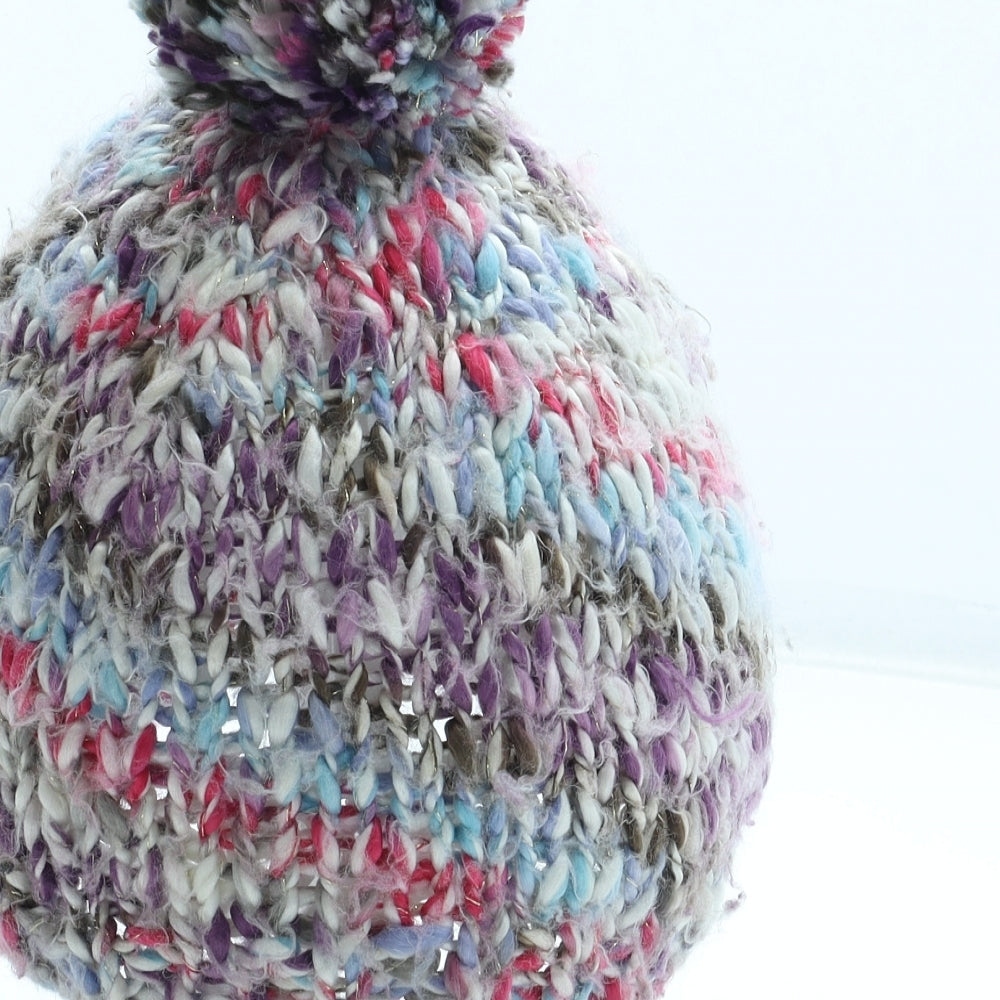 Preworn Womens Multicoloured Acrylic Bobble Hat One Size