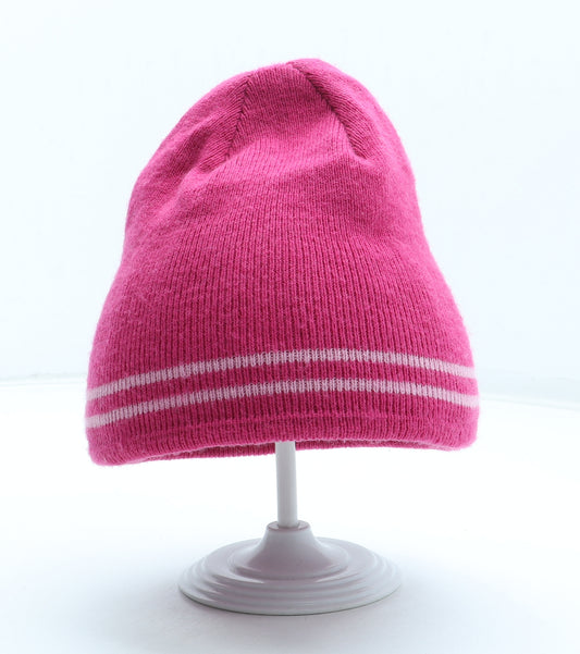 George Girls Pink Acrylic Beanie Size S - Size 4-8 Years