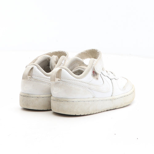 Nike Boys White Synthetic Trainer UK 8.5