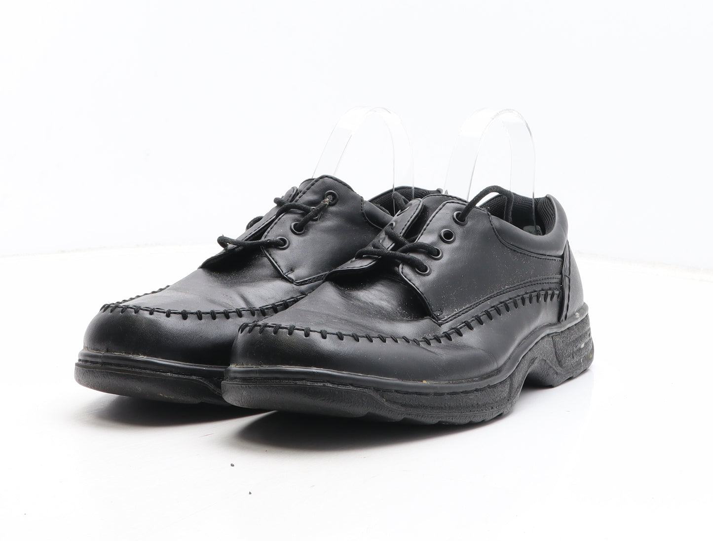 Cushion Walk Mens Black Synthetic Boat Shoe Casual UK 9