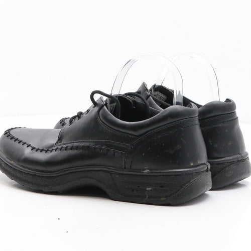 Cushion Walk Mens Black Synthetic Boat Shoe Casual UK 9