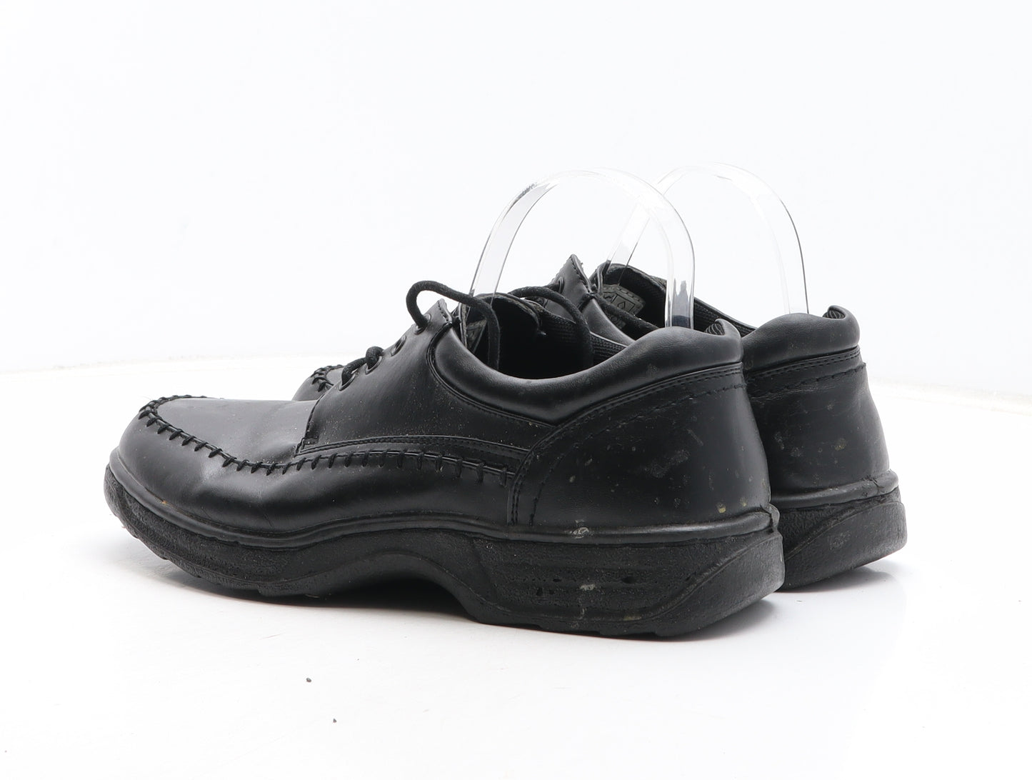 Cushion Walk Mens Black Synthetic Boat Shoe Casual UK 9