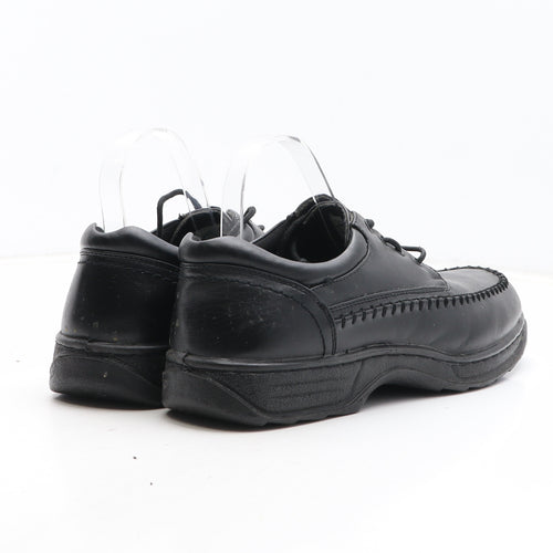 Cushion Walk Mens Black Synthetic Boat Shoe Casual UK 9