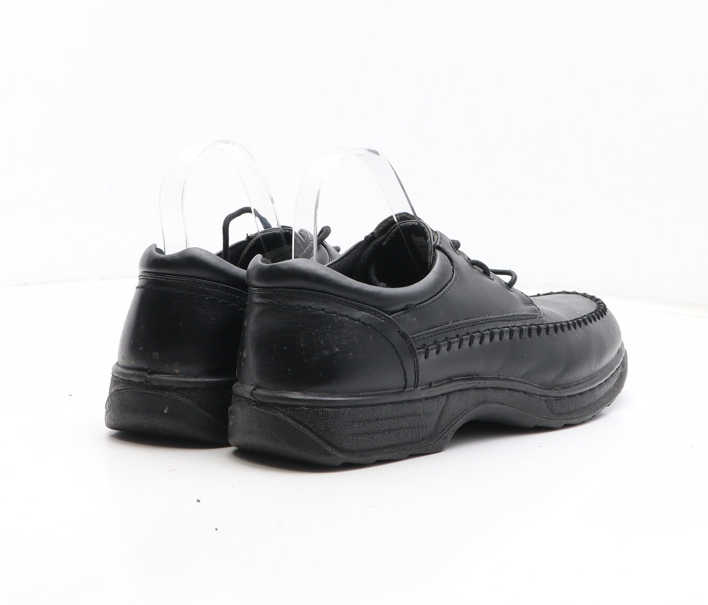 Cushion Walk Mens Black Synthetic Boat Shoe Casual UK 9