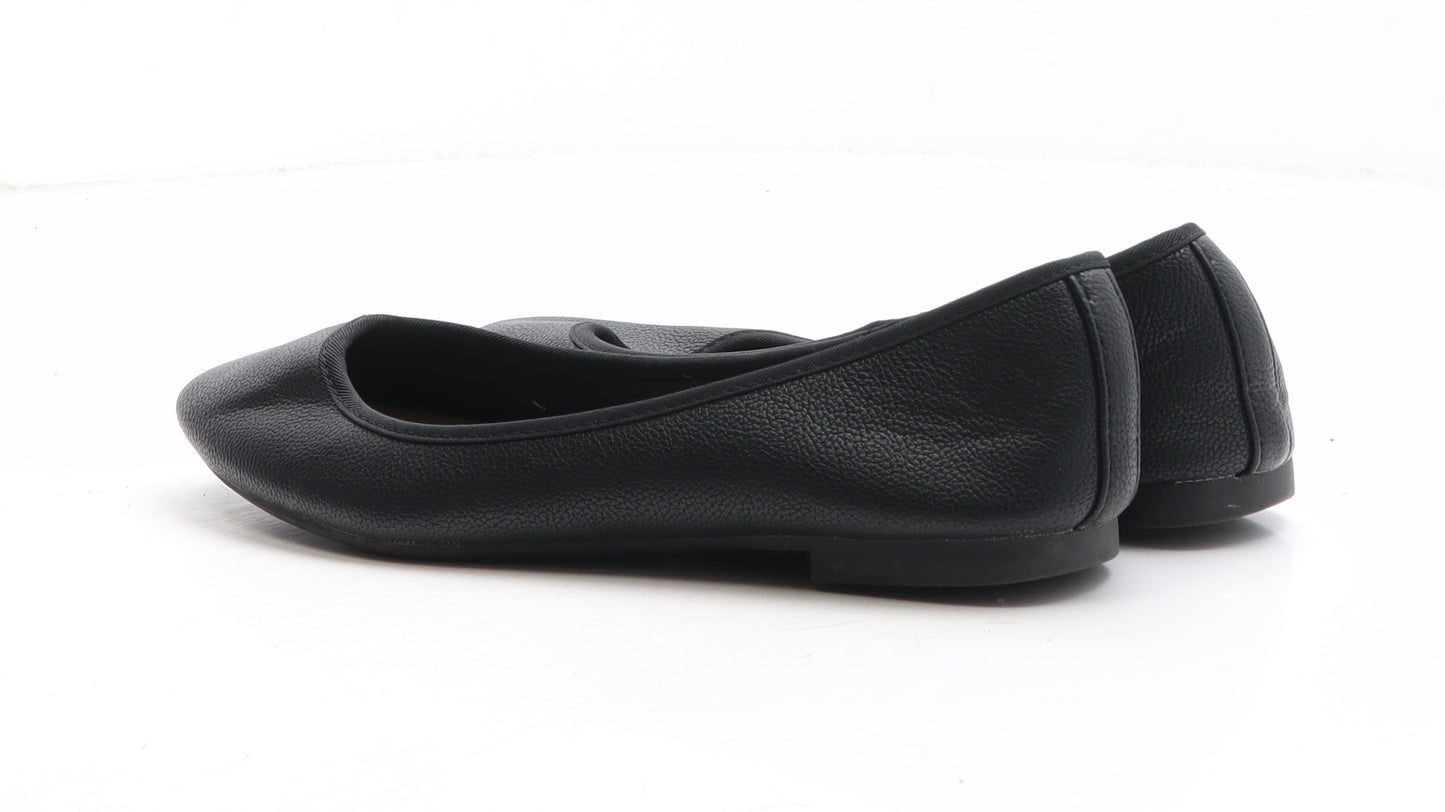 New Look Womens Black Synthetic Ballet Casual UK