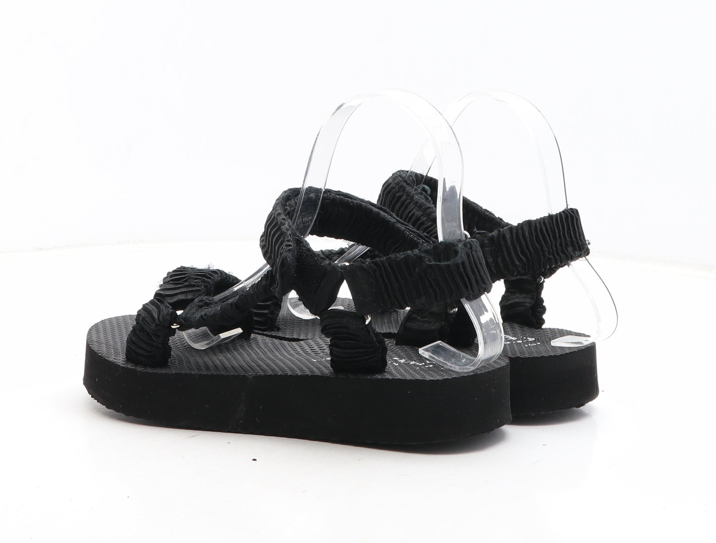 New Look Womens Black Synthetic Strappy Sandal UK
