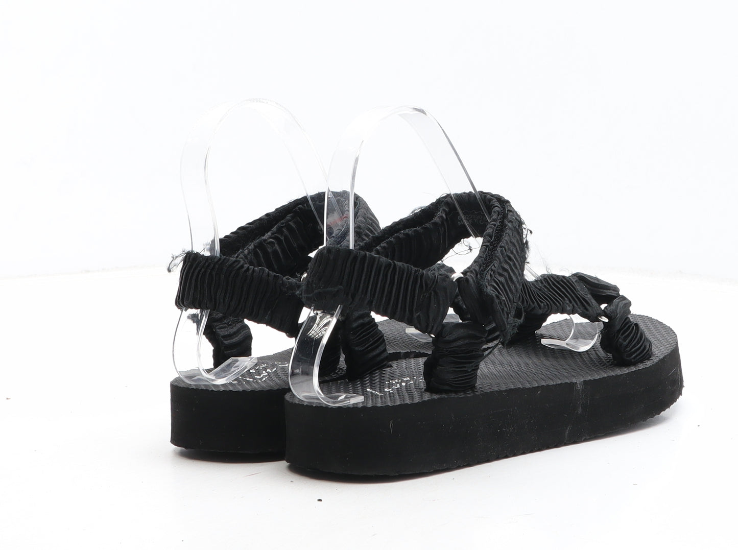New Look Womens Black Synthetic Strappy Sandal UK