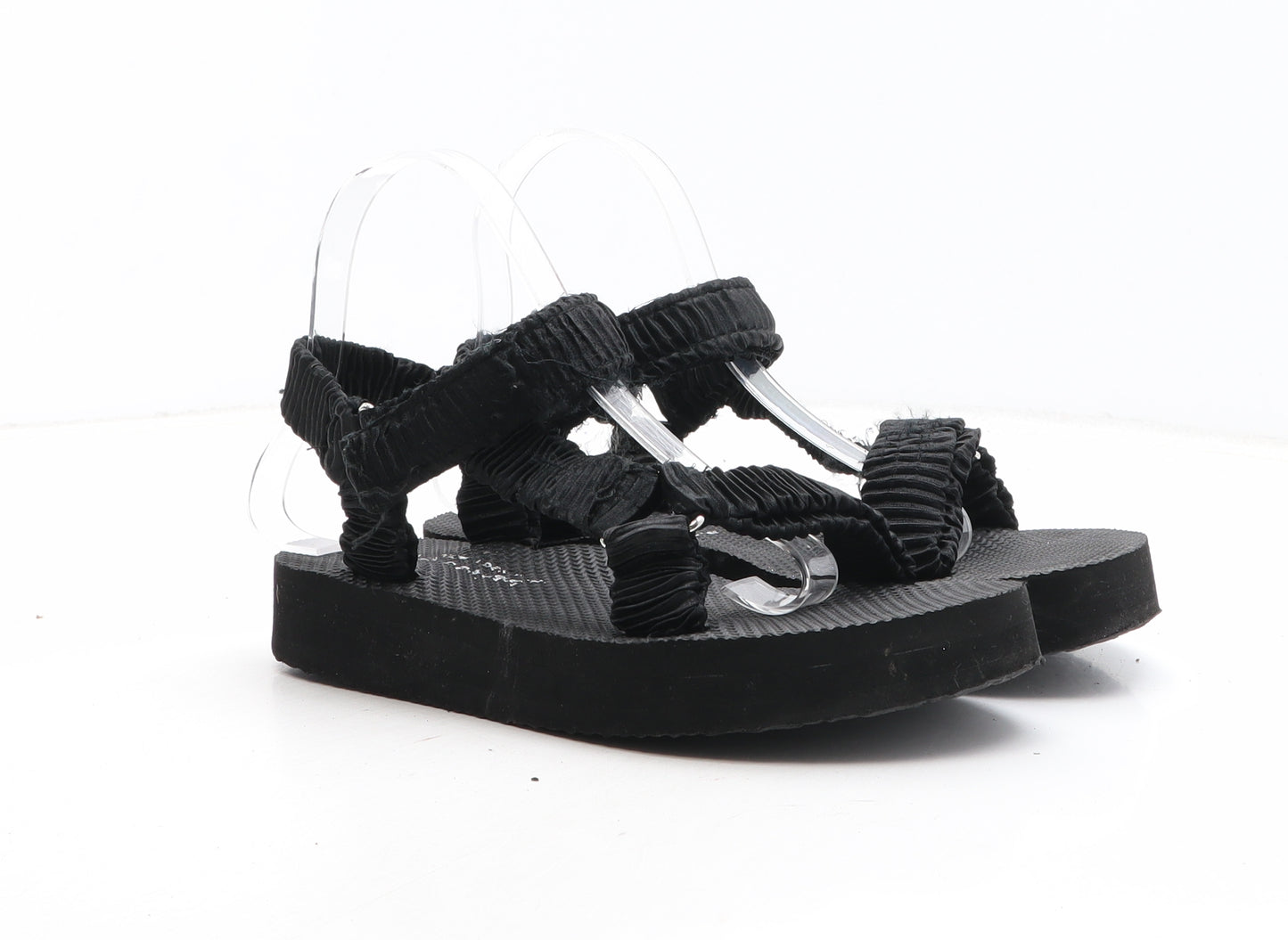 New Look Womens Black Synthetic Strappy Sandal UK