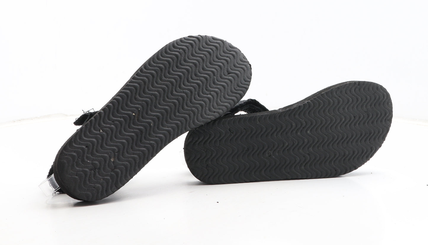 New Look Womens Black Synthetic Strappy Sandal UK