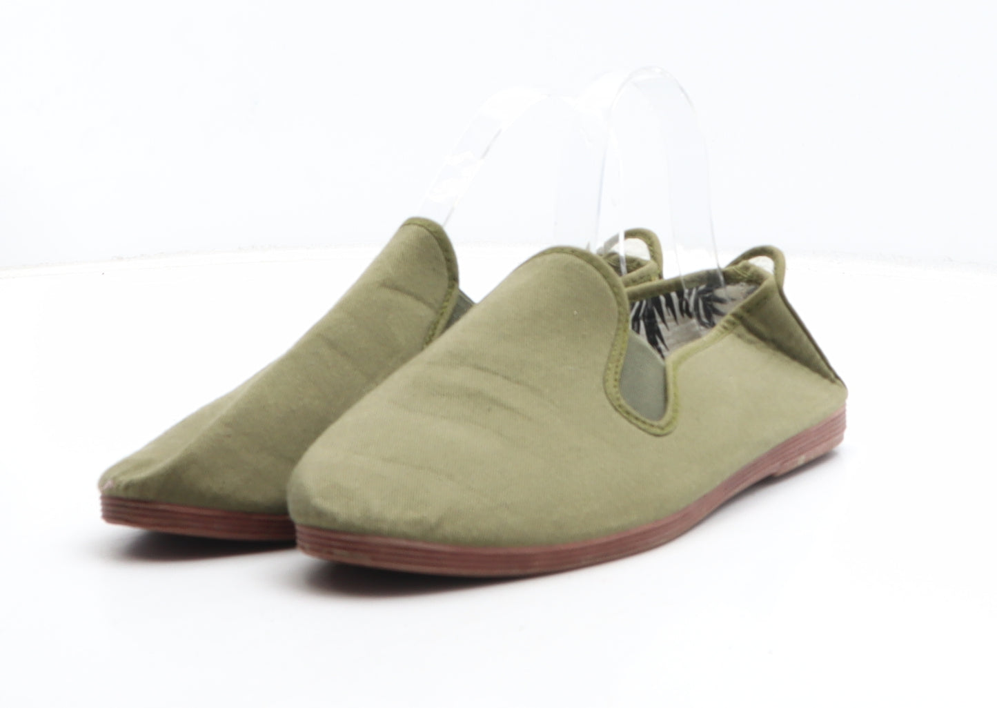 Flossy Womens Green Fabric Slip On Casual UK