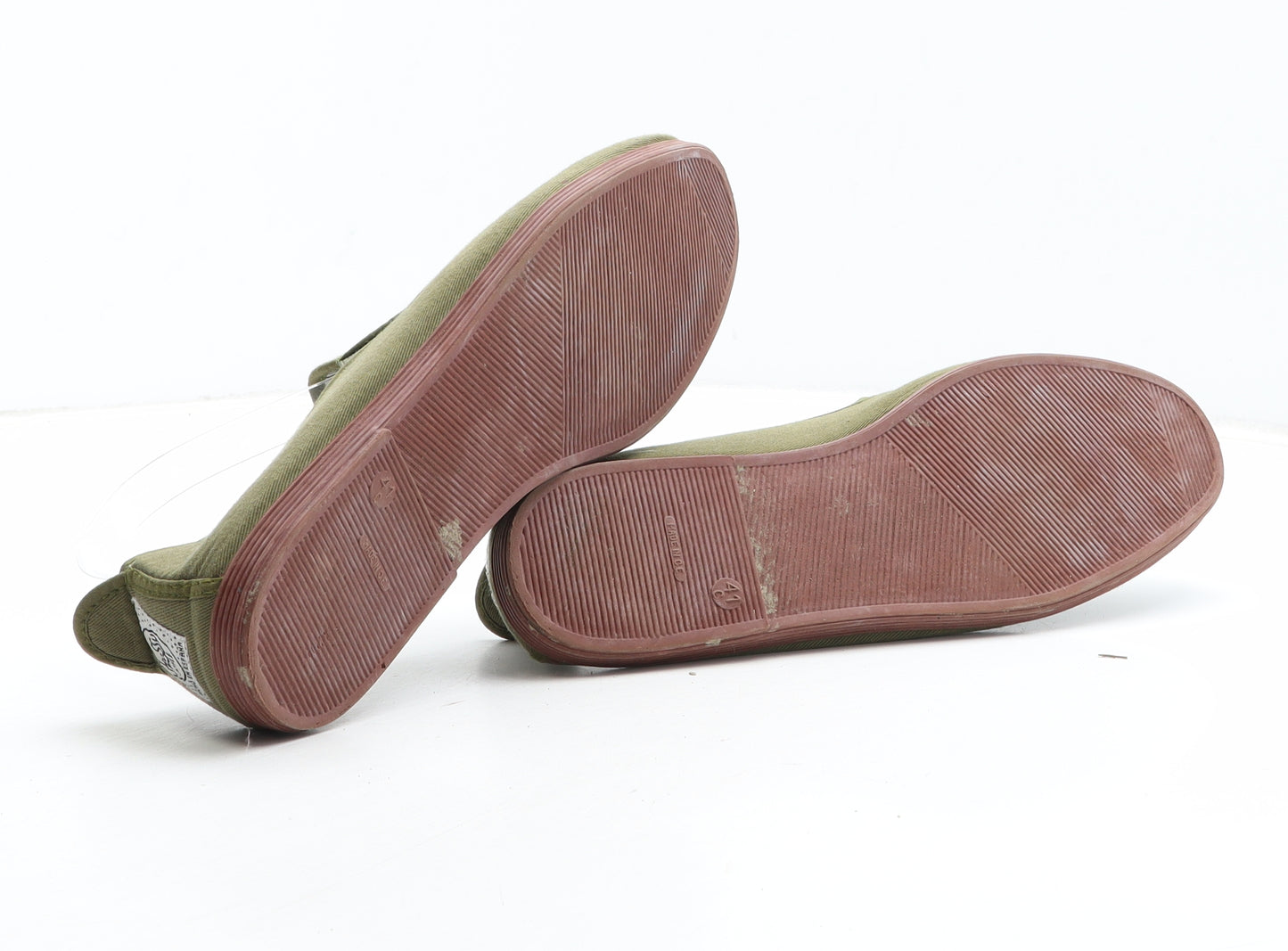 Flossy Womens Green Fabric Slip On Casual UK