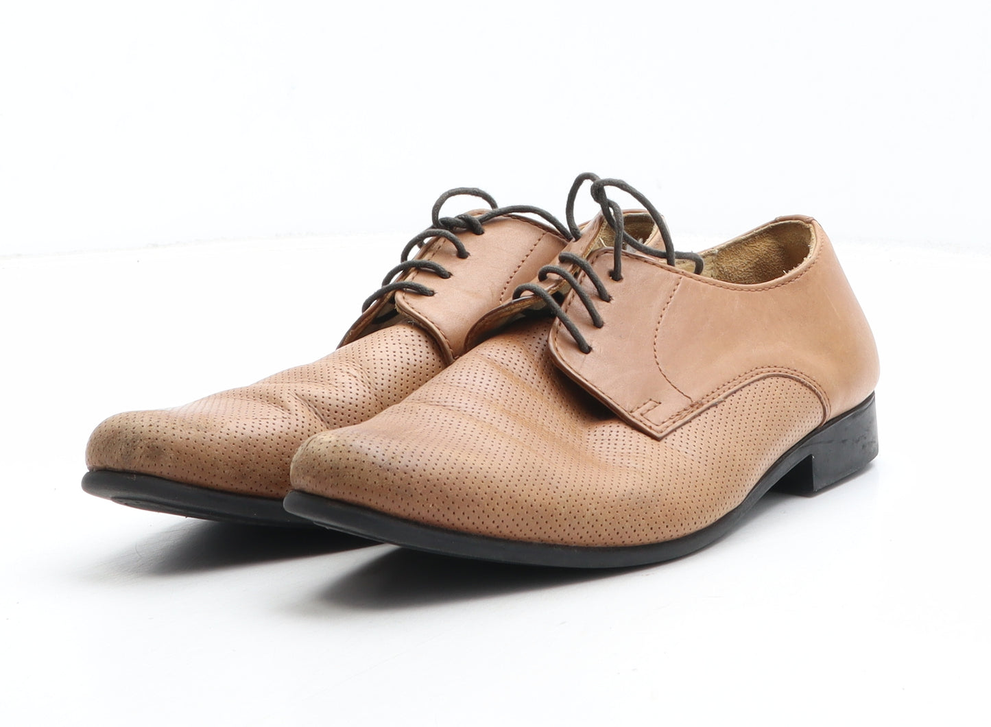 NEXT Womens Brown Synthetic Oxford Casual UK