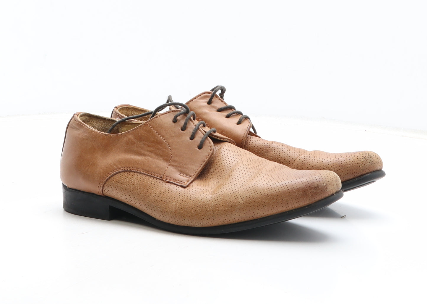 NEXT Womens Brown Synthetic Oxford Casual UK