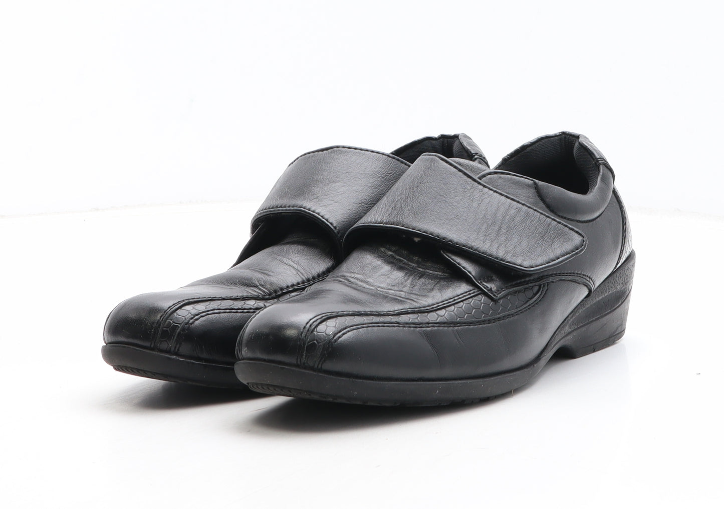 Preworn Womens Black Synthetic Slip On Casual UK