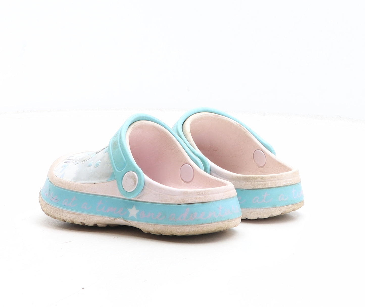 Disney Girls Multicoloured Geometric Synthetic Clog Sandal UK 7 - Frozen Elsa