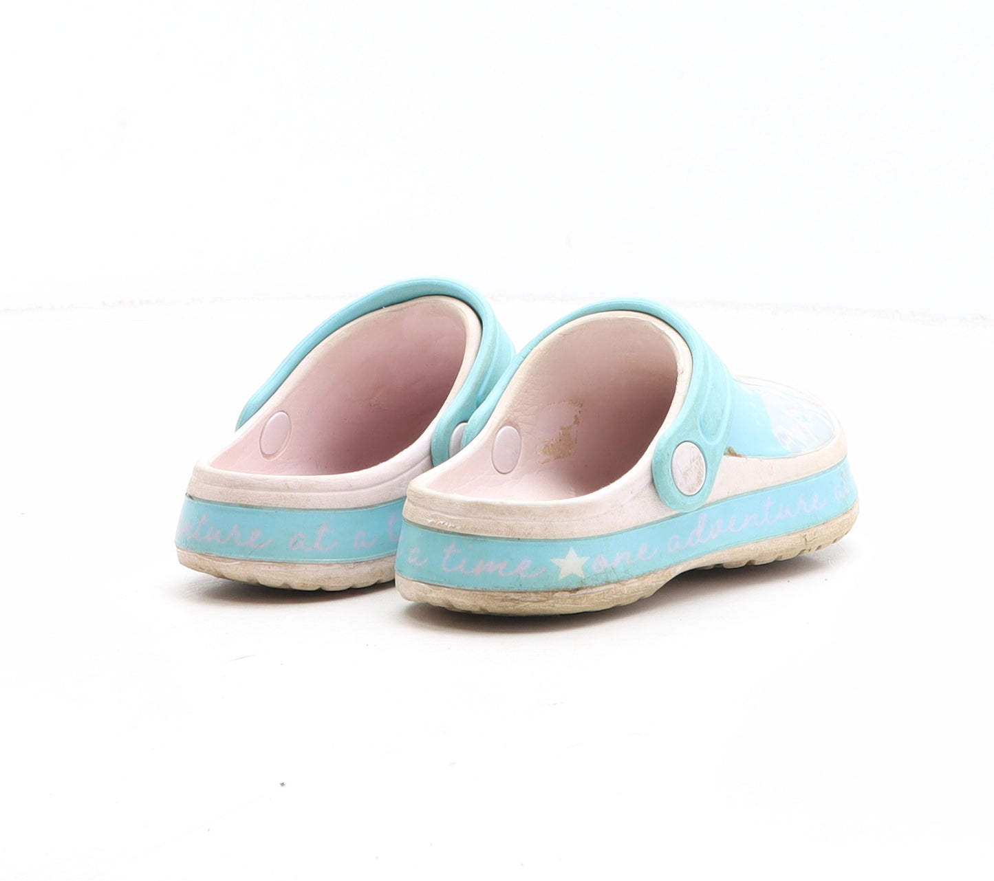 Disney Girls Multicoloured Geometric Synthetic Clog Sandal UK 7 - Frozen Elsa